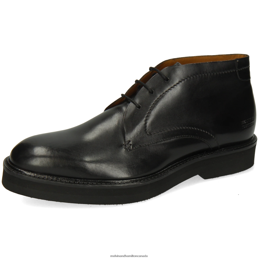 Men Melvin & Hamilton Black Felix 1 Ankle Boots P4V68P54 Men Melvin & Hamilton Black Felix 1 Ankle Boots P4V68P54