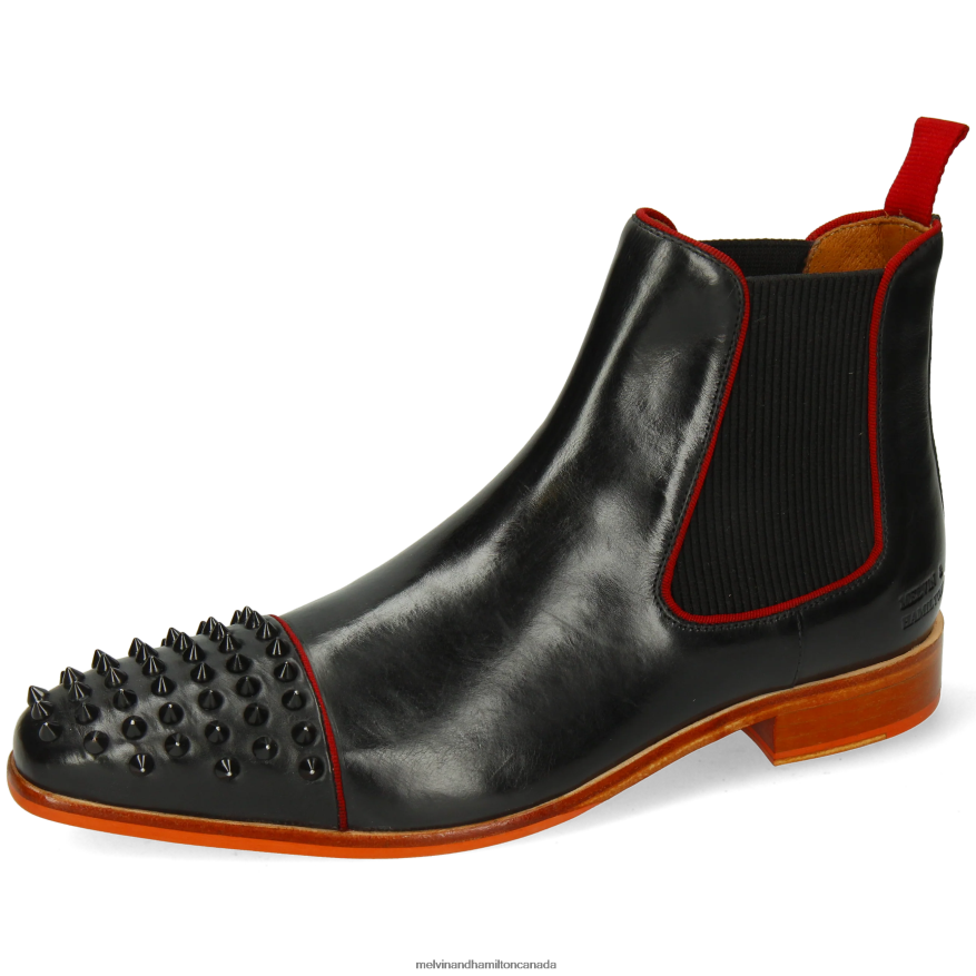Men Melvin & Hamilton Black Lewis 57 Ankle Boots P4V68P8 Men Melvin & Hamilton Black Lewis 57 Ankle Boots P4V68P8
