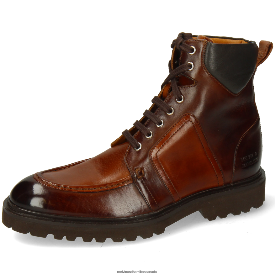 Men Melvin & Hamilton Brown George 1 Ankle Boots P4V68P18 Men Melvin & Hamilton Brown George 1 Ankle Boots P4V68P18