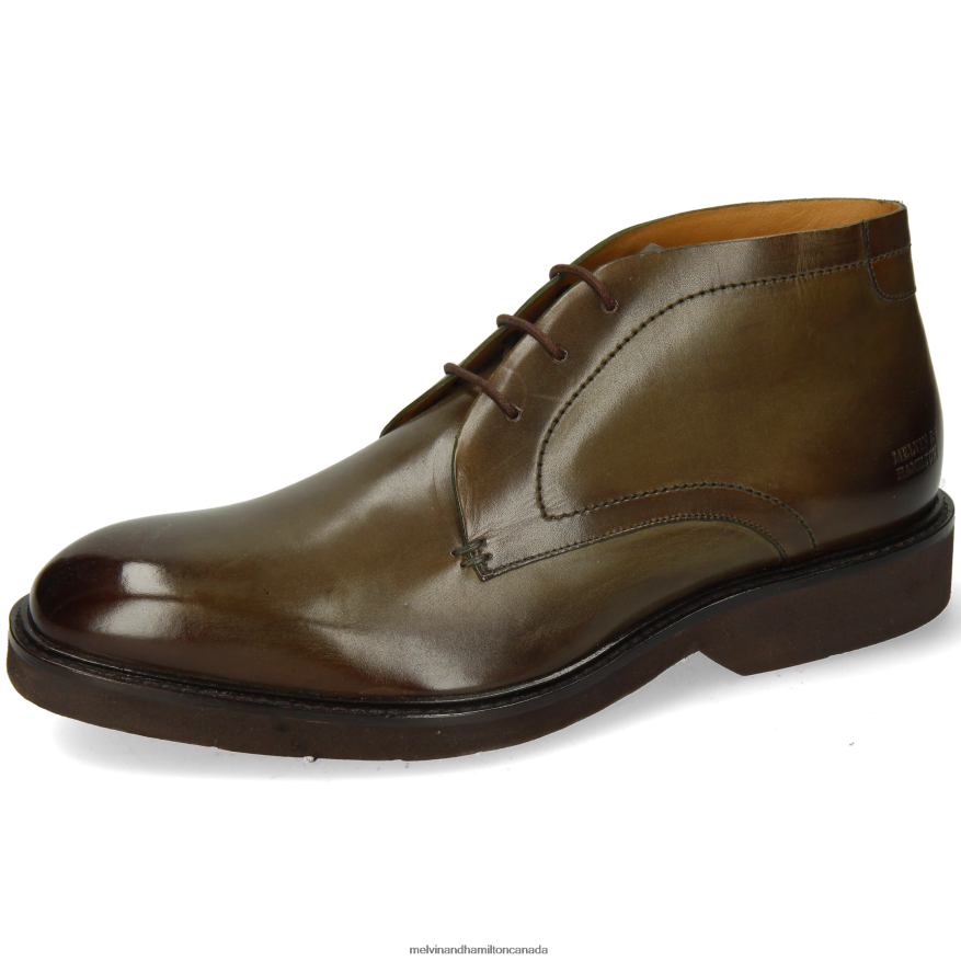 Men Melvin & Hamilton Khaki Felix 1 Ankle Boots P4V68P77 Men Melvin & Hamilton Khaki Felix 1 Ankle Boots P4V68P77