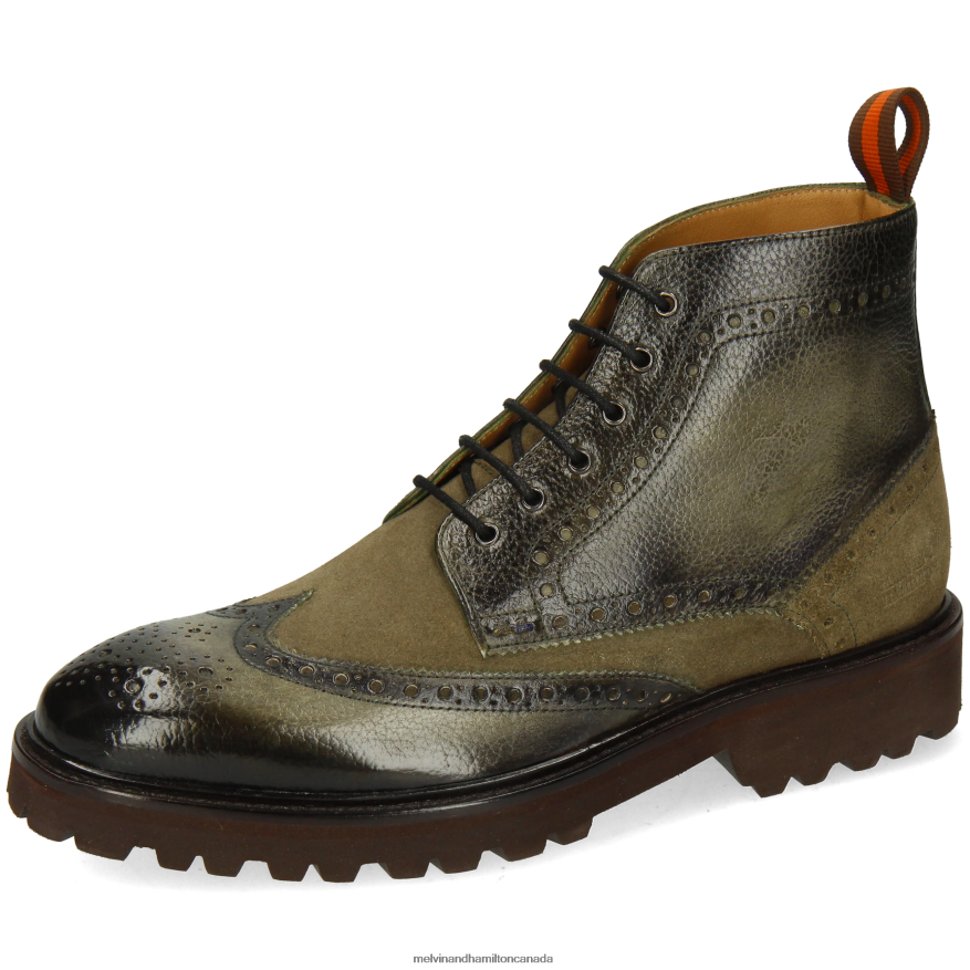 Men Melvin & Hamilton Khaki Matthew 7 Ankle Boots P4V68P75 Men Melvin & Hamilton Khaki Matthew 7 Ankle Boots P4V68P75