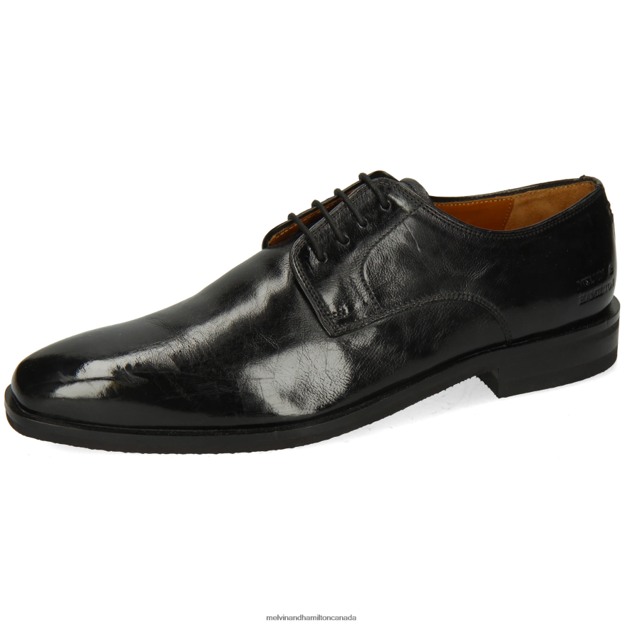 Men Melvin & Hamilton Black Alex 1 Derby Shoes P4V68P474 Men Melvin & Hamilton Black Alex 1 Derby Shoes P4V68P474