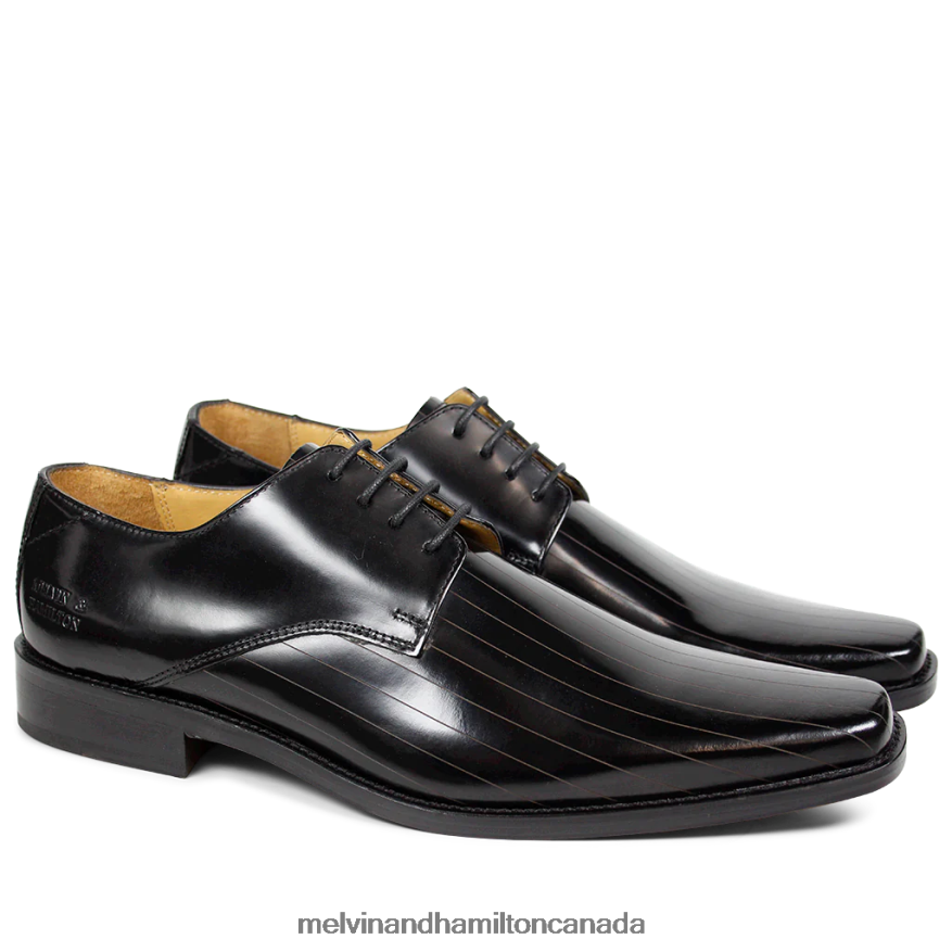 Men Melvin & Hamilton Black Frank 9 Derby Shoes P4V68P555 Men Melvin & Hamilton Black Frank 9 Derby Shoes P4V68P555