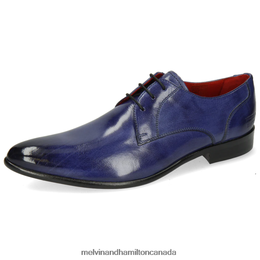 Men Melvin & Hamilton Blue Toni 1 Derby Shoes P4V68P546 Men Melvin & Hamilton Blue Toni 1 Derby Shoes P4V68P546