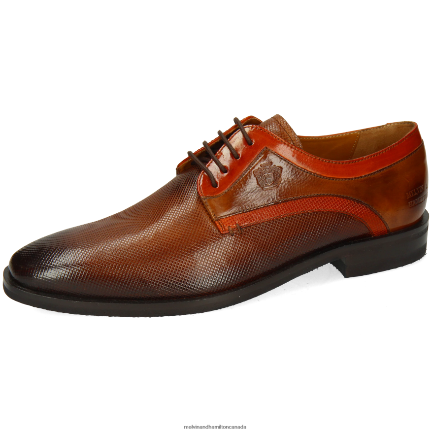 Men Melvin & Hamilton Brown Alex 10 Derby Shoes P4V68P443 Men Melvin & Hamilton Brown Alex 10 Derby Shoes P4V68P443