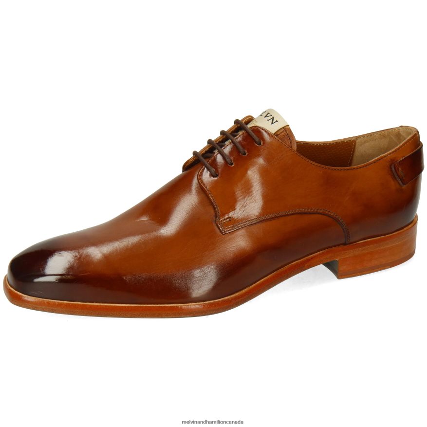 Men Melvin & Hamilton Brown Bond 1 Derby Shoes P4V68P453 Men Melvin & Hamilton Brown Bond 1 Derby Shoes P4V68P453
