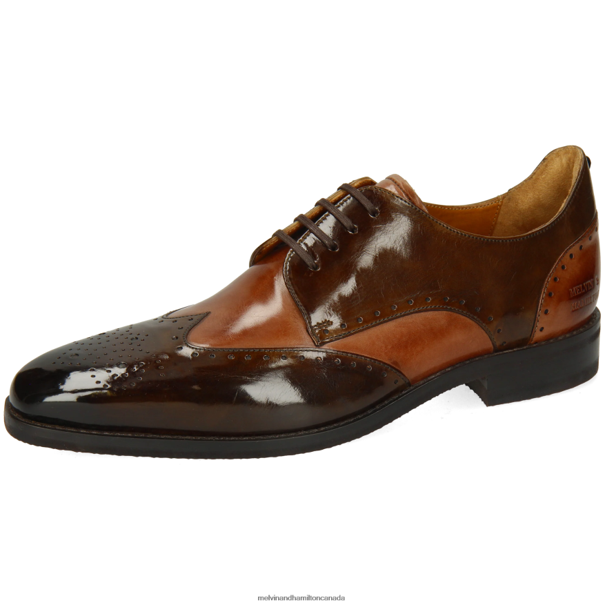 Men Melvin & Hamilton Brown Dave 2 Derby Shoes P4V68P446 Men Melvin & Hamilton Brown Dave 2 Derby Shoes P4V68P446