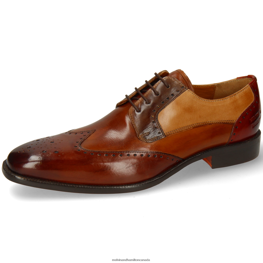 Men Melvin & Hamilton Brown Jeff 14 Derby Shoes P4V68P449 Men Melvin & Hamilton Brown Jeff 14 Derby Shoes P4V68P449