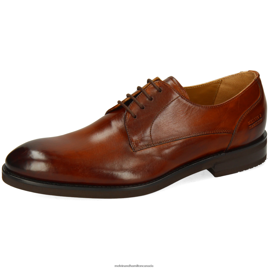 Men Melvin & Hamilton Brown Kane 2 Derby Shoes P4V68P418 Men Melvin & Hamilton Brown Kane 2 Derby Shoes P4V68P418
