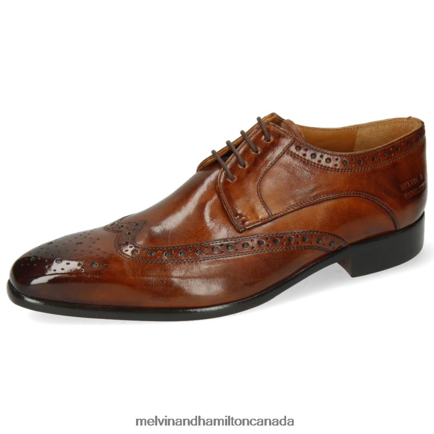 Men Melvin & Hamilton Brown Lewis 3 Derby Shoes P4V68P548 Men Melvin & Hamilton Brown Lewis 3 Derby Shoes P4V68P548