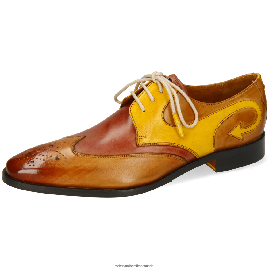 Men Melvin & Hamilton Light Brown Elvis 63 Derby Shoes P4V68P498 Men Melvin & Hamilton Light Brown Elvis 63 Derby Shoes P4V68P498
