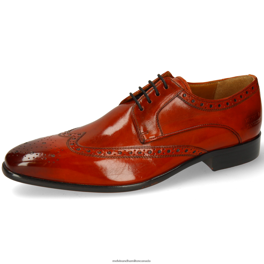 Men Melvin & Hamilton Orange Lewis 3 Derby Shoes P4V68P457 Men Melvin & Hamilton Orange Lewis 3 Derby Shoes P4V68P457