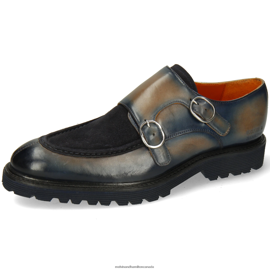 Men Melvin & Hamilton Grey Patrick 30 Monk Shoes P4V68P338 Men Melvin & Hamilton Grey Patrick 30 Monk Shoes P4V68P338