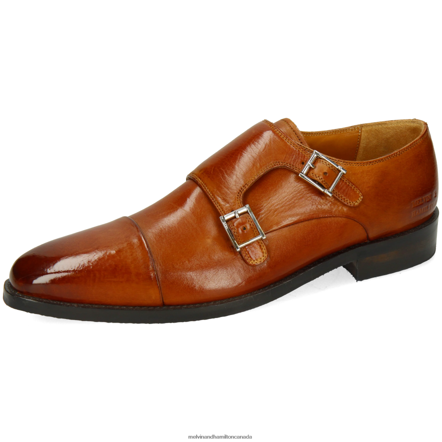 Men Melvin & Hamilton Light Brown Freddy 1 Monk Shoes P4V68P336 Men Melvin & Hamilton Light Brown Freddy 1 Monk Shoes P4V68P336