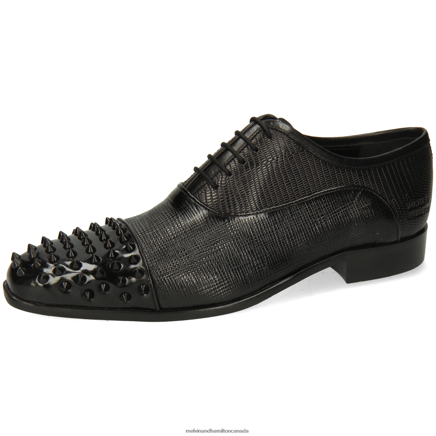 Men Melvin & Hamilton Black Lance 23 Oxford Shoes P4V68P164 Men Melvin & Hamilton Black Lance 23 Oxford Shoes P4V68P164