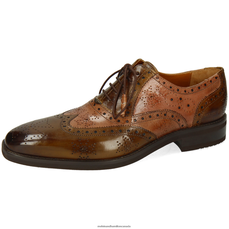 Men Melvin & Hamilton Brown Jeff 28 Oxford Shoes P4V68P174 Men Melvin & Hamilton Brown Jeff 28 Oxford Shoes P4V68P174