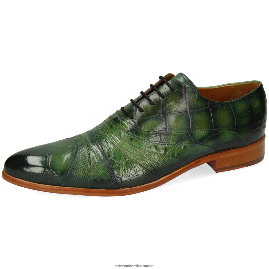 Men Melvin & Hamilton Green Toni 43 Oxford Shoes P4V68P156 Men Melvin & Hamilton Green Toni 43 Oxford Shoes P4V68P156