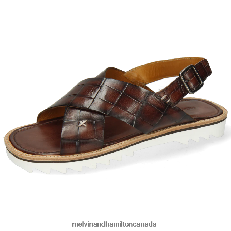 Men Melvin & Hamilton Brown Sam 32 Sandals P4V68P755 Men Melvin & Hamilton Brown Sam 32 Sandals P4V68P755