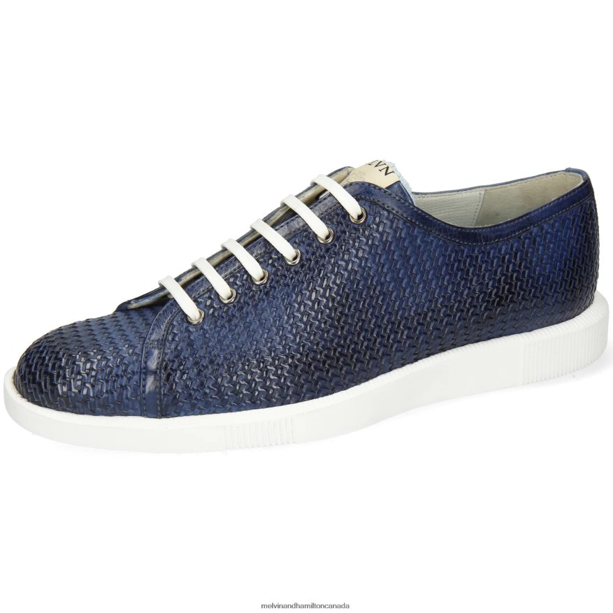 Men Melvin & Hamilton Blue Newton 23 Sneakers P4V68P640 Men Melvin & Hamilton Blue Newton 23 Sneakers P4V68P640