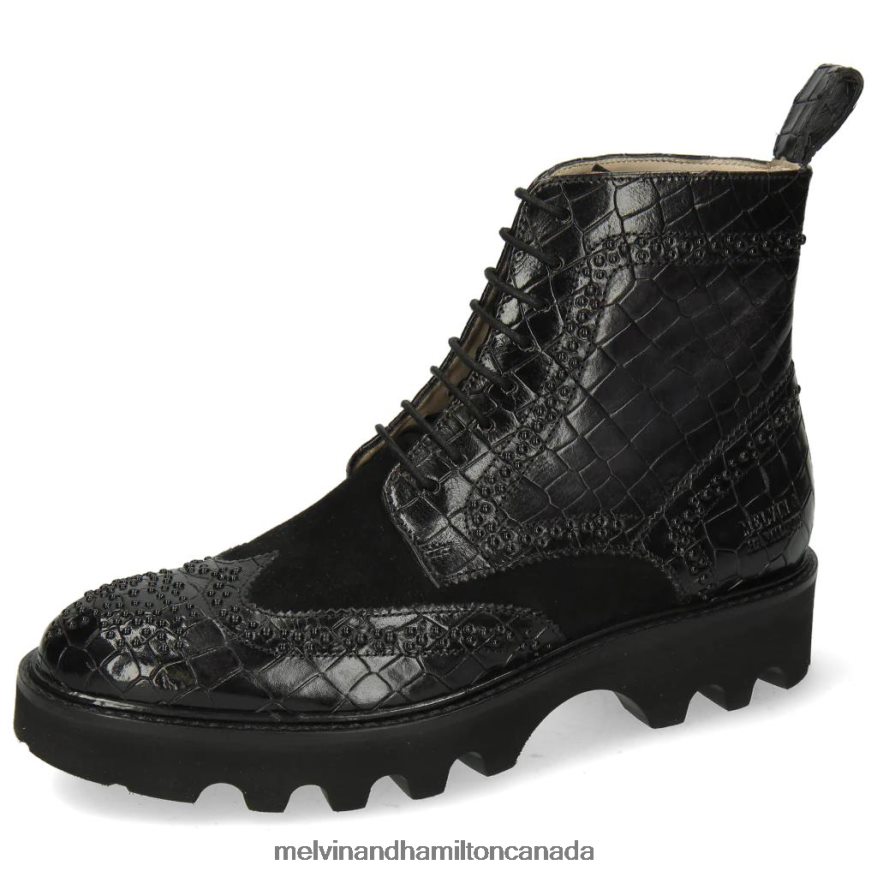 Women Melvin & Hamilton Black Sally 120 Ankle Boots P4V68P1141 Women Melvin & Hamilton Black Sally 120 Ankle Boots P4V68P1141