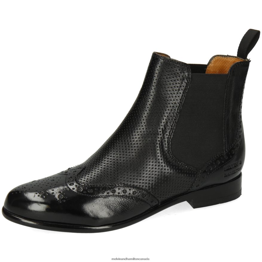 Women Melvin & Hamilton Black Selina 6 Ankle Boots P4V68P1139 Women Melvin & Hamilton Black Selina 6 Ankle Boots P4V68P1139