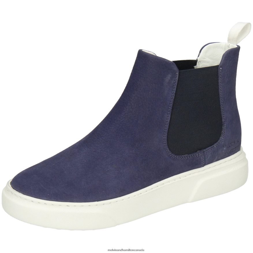 Women Melvin & Hamilton Blue Hailey 2 Ankle Boots P4V68P1056 Women Melvin & Hamilton Blue Hailey 2 Ankle Boots P4V68P1056