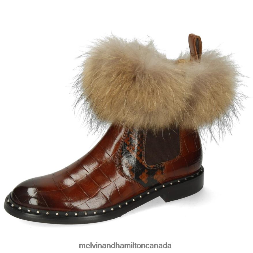 Women Melvin & Hamilton Brown Sally 114 Ankle Boots P4V68P972 Women Melvin & Hamilton Brown Sally 114 Ankle Boots P4V68P972