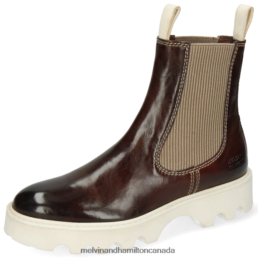 Women Melvin & Hamilton Brown Sally 135 Ankle Boots P4V68P1016 Women Melvin & Hamilton Brown Sally 135 Ankle Boots P4V68P1016