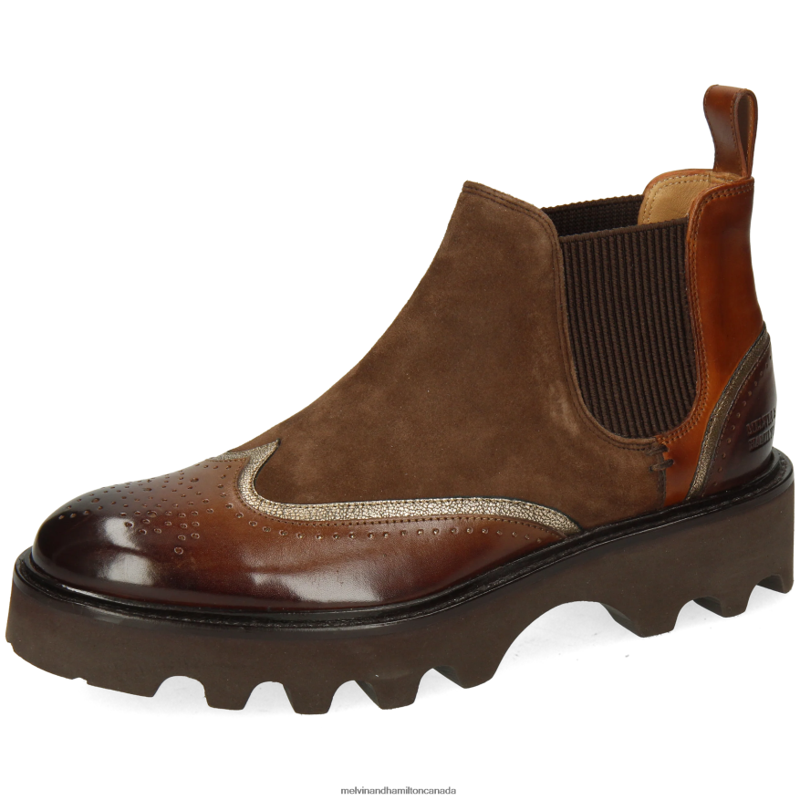 Women Melvin & Hamilton Brown Sally 19 Ankle Boots P4V68P822 Women Melvin & Hamilton Brown Sally 19 Ankle Boots P4V68P822