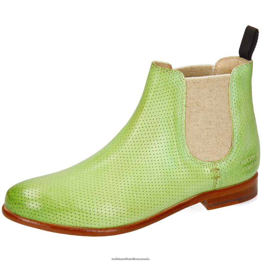 Women Melvin & Hamilton Green Selina 57 Ankle Boots P4V68P1057 Women Melvin & Hamilton Green Selina 57 Ankle Boots P4V68P1057