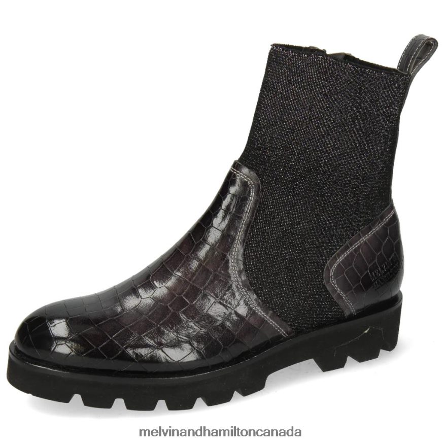 Women Melvin & Hamilton Grey Sally 157 Ankle Boots P4V68P1058 Women Melvin & Hamilton Grey Sally 157 Ankle Boots P4V68P1058