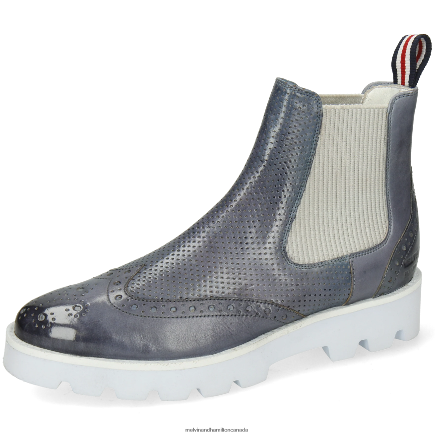 Women Melvin & Hamilton Grey Selina 29 Ankle Boots P4V68P1010 Women Melvin & Hamilton Grey Selina 29 Ankle Boots P4V68P1010