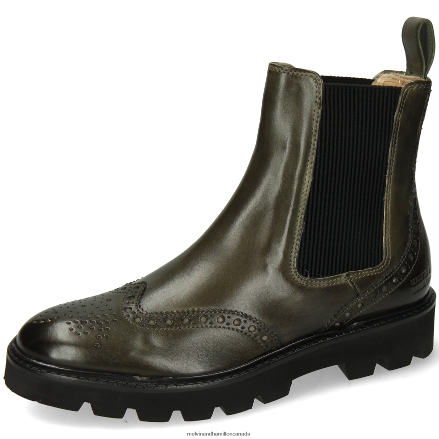 Women Melvin & Hamilton Khaki Sally 112 Ankle Boots P4V68P951 Women Melvin & Hamilton Khaki Sally 112 Ankle Boots P4V68P951