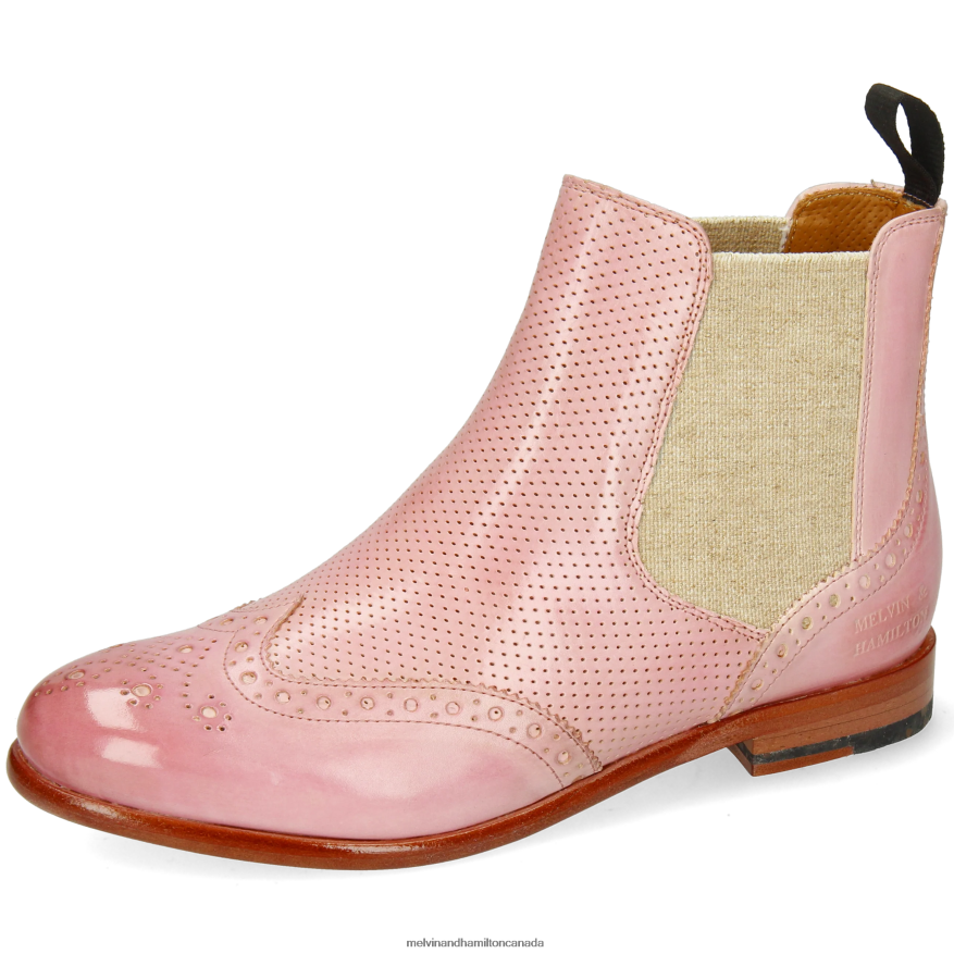 Women Melvin & Hamilton Pink Selina 6 Ankle Boots P4V68P821 Women Melvin & Hamilton Pink Selina 6 Ankle Boots P4V68P821