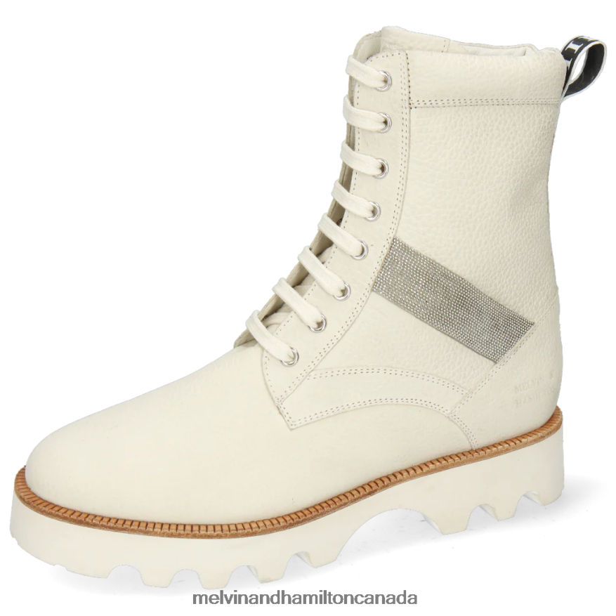 Women Melvin & Hamilton White Dakota 8 Ankle Boots P4V68P1053 Women Melvin & Hamilton White Dakota 8 Ankle Boots P4V68P1053