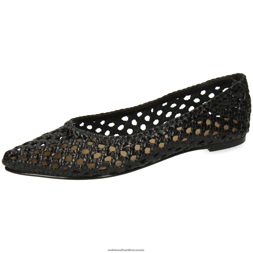 Women Melvin & Hamilton Black Alexa 16 Ballet Pumps P4V68P1957 Women Melvin & Hamilton Black Alexa 16 Ballet Pumps P4V68P1957