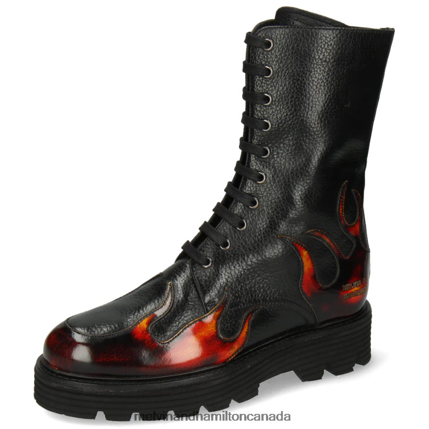 Women Melvin & Hamilton Black Leonie 19 Boots P4V68P1150 Women Melvin & Hamilton Black Leonie 19 Boots P4V68P1150