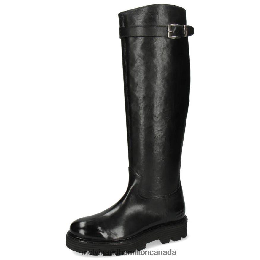 Women Melvin & Hamilton Black Leonie 9 Boots P4V68P1148 Women Melvin & Hamilton Black Leonie 9 Boots P4V68P1148
