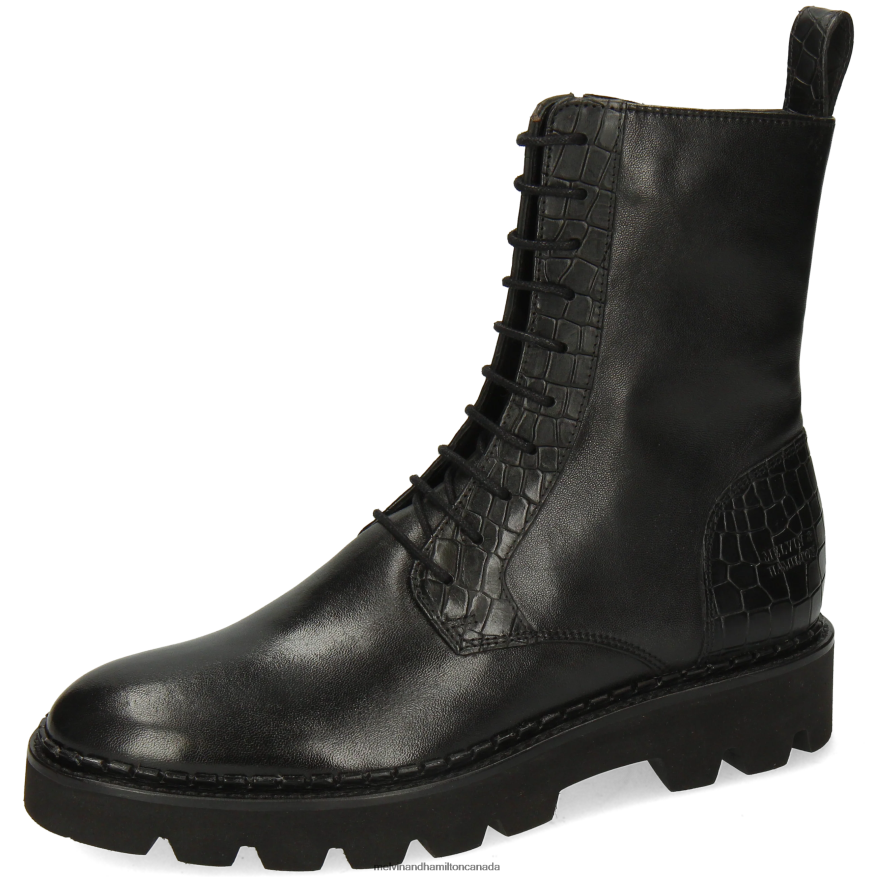 Women Melvin & Hamilton Black Sally 95 Boots P4V68P1194 Women Melvin & Hamilton Black Sally 95 Boots P4V68P1194