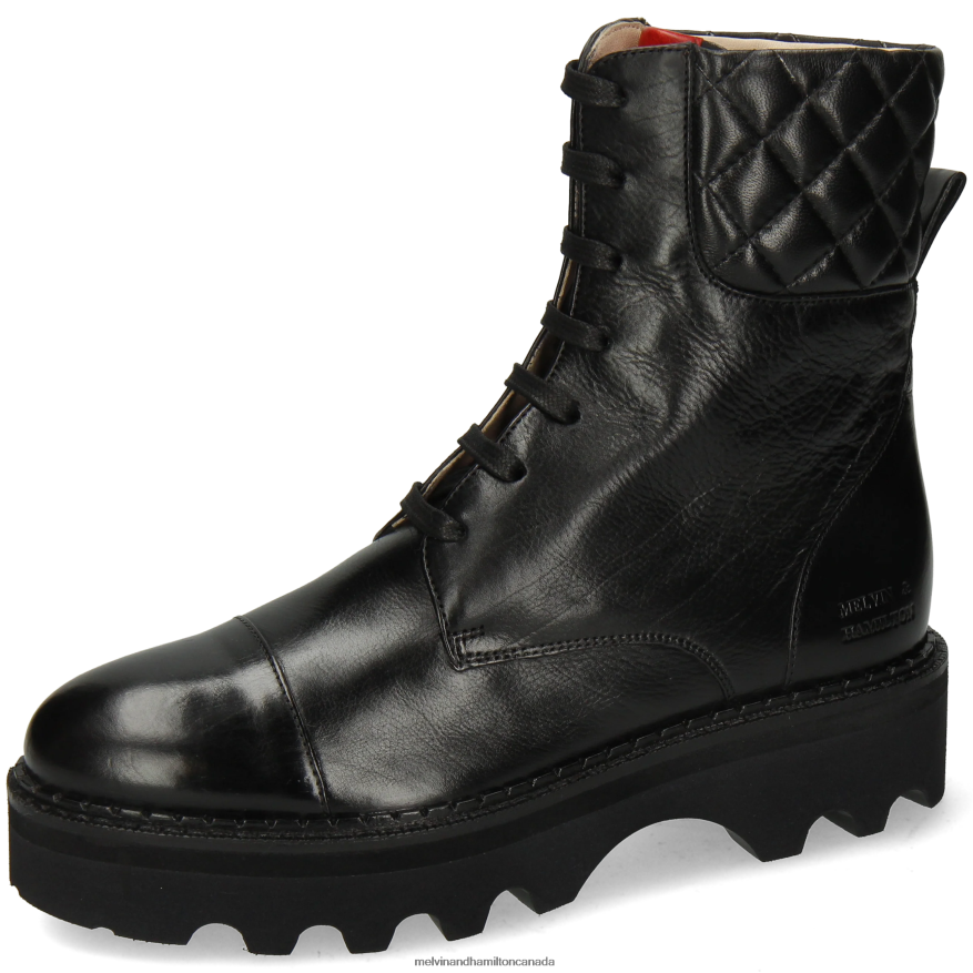 Women Melvin & Hamilton Black Sybill 12 Boots P4V68P1153 Women Melvin & Hamilton Black Sybill 12 Boots P4V68P1153