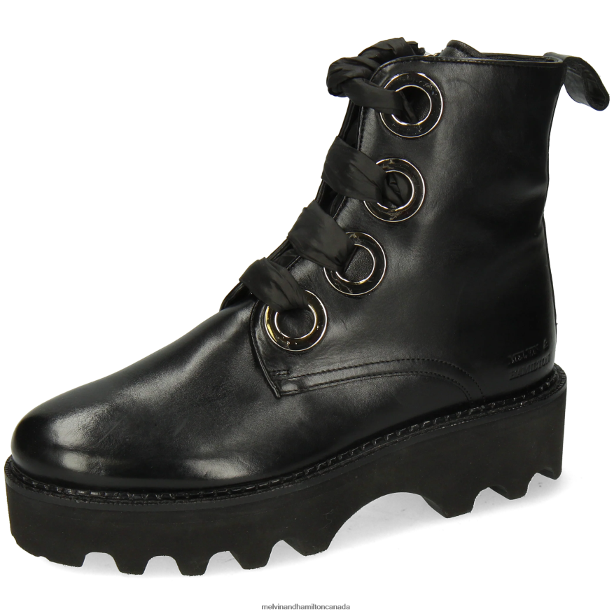 Women Melvin & Hamilton Black Sybill 21 Boots P4V68P1151 Women Melvin & Hamilton Black Sybill 21 Boots P4V68P1151