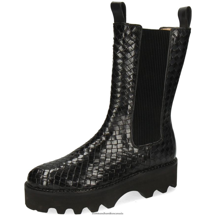 Women Melvin & Hamilton Black Sybill 5 Boots P4V68P1217 Women Melvin & Hamilton Black Sybill 5 Boots P4V68P1217