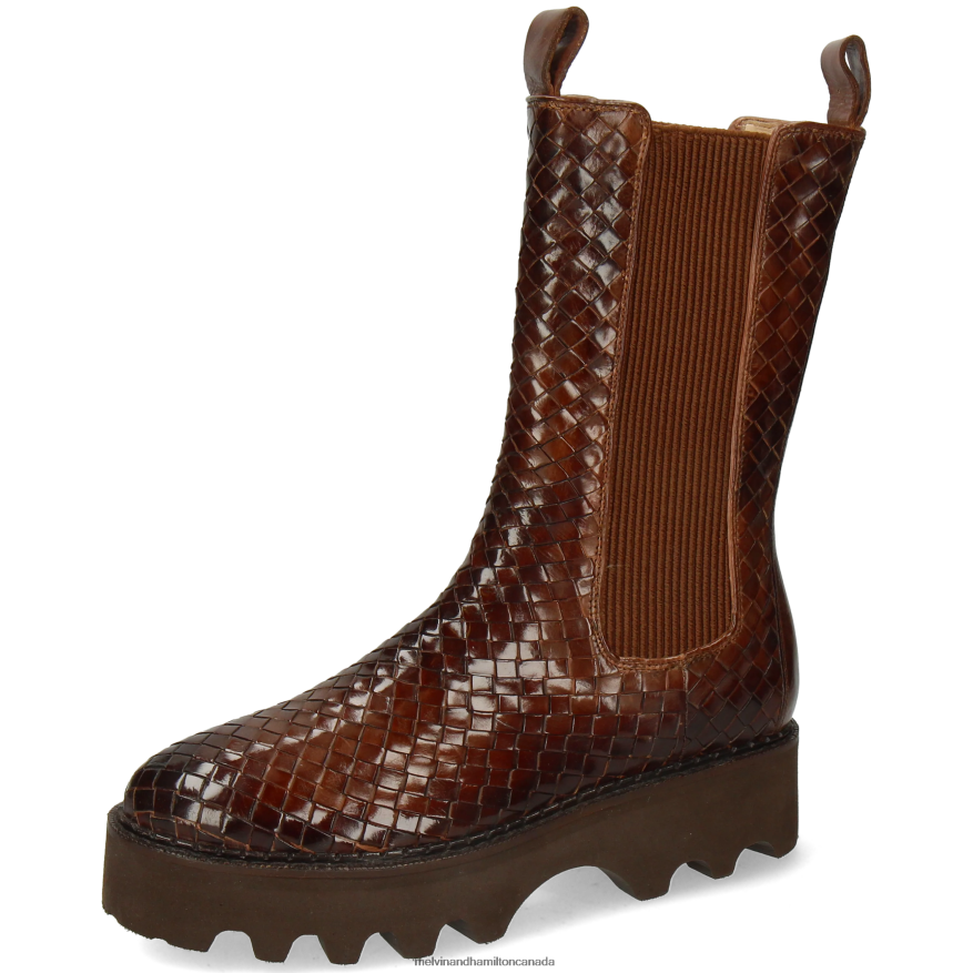 Women Melvin & Hamilton Brown Sybill 5 Boots P4V68P1215 Women Melvin & Hamilton Brown Sybill 5 Boots P4V68P1215