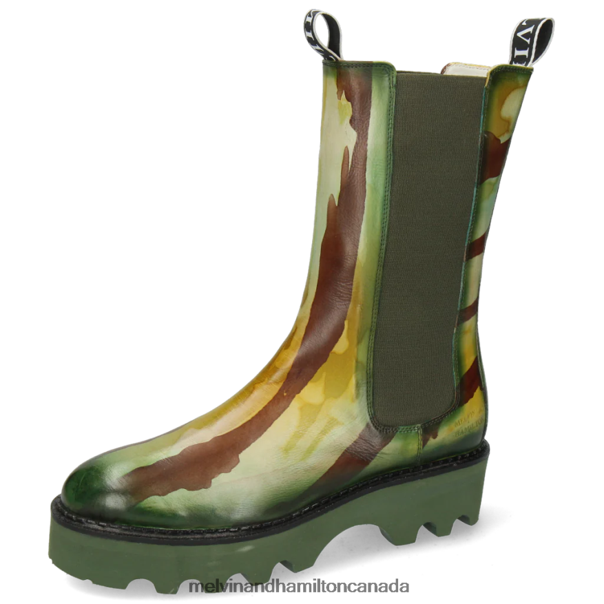 Women Melvin & Hamilton Green Sybill 5 Boots P4V68P1218 Women Melvin & Hamilton Green Sybill 5 Boots P4V68P1218