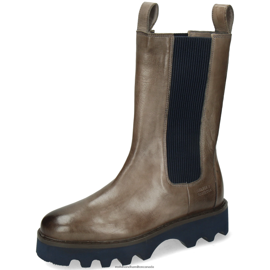 Women Melvin & Hamilton Grey Megan 14 Boots P4V68P1234 Women Melvin & Hamilton Grey Megan 14 Boots P4V68P1234