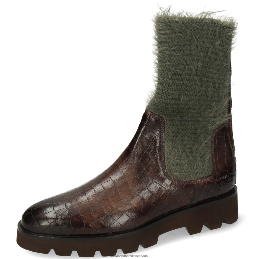 Women Melvin & Hamilton Khaki Susan 69 Boots P4V68P1235 Women Melvin & Hamilton Khaki Susan 69 Boots P4V68P1235