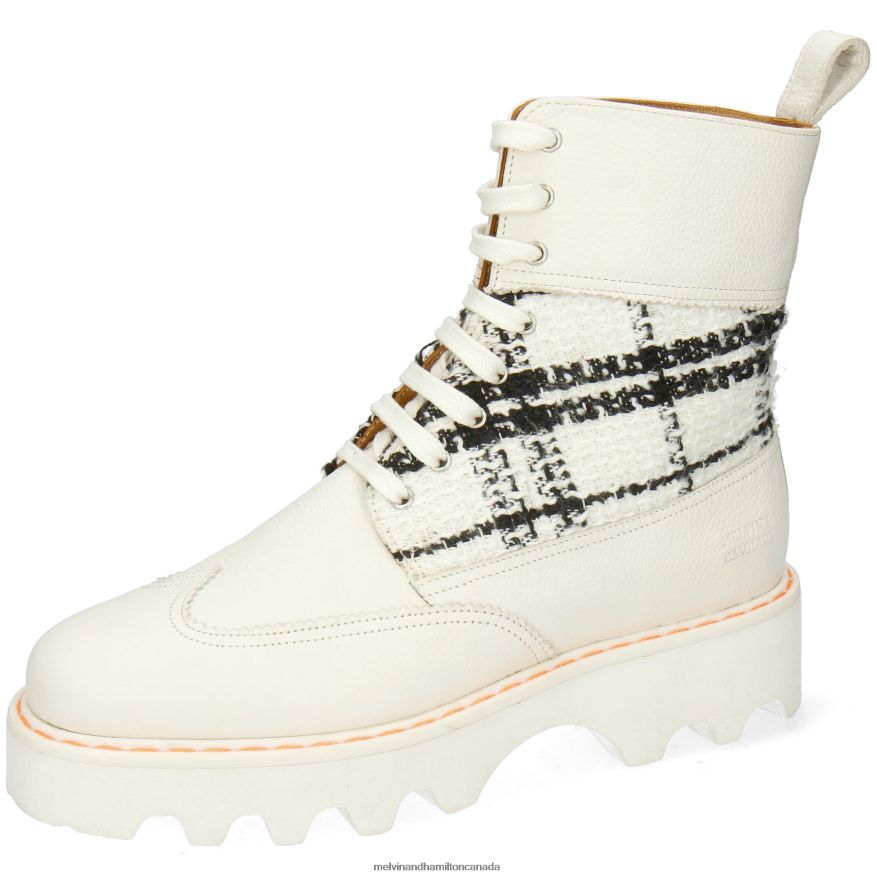 Women Melvin & Hamilton White Megan 38 Boots P4V68P1214 Women Melvin & Hamilton White Megan 38 Boots P4V68P1214