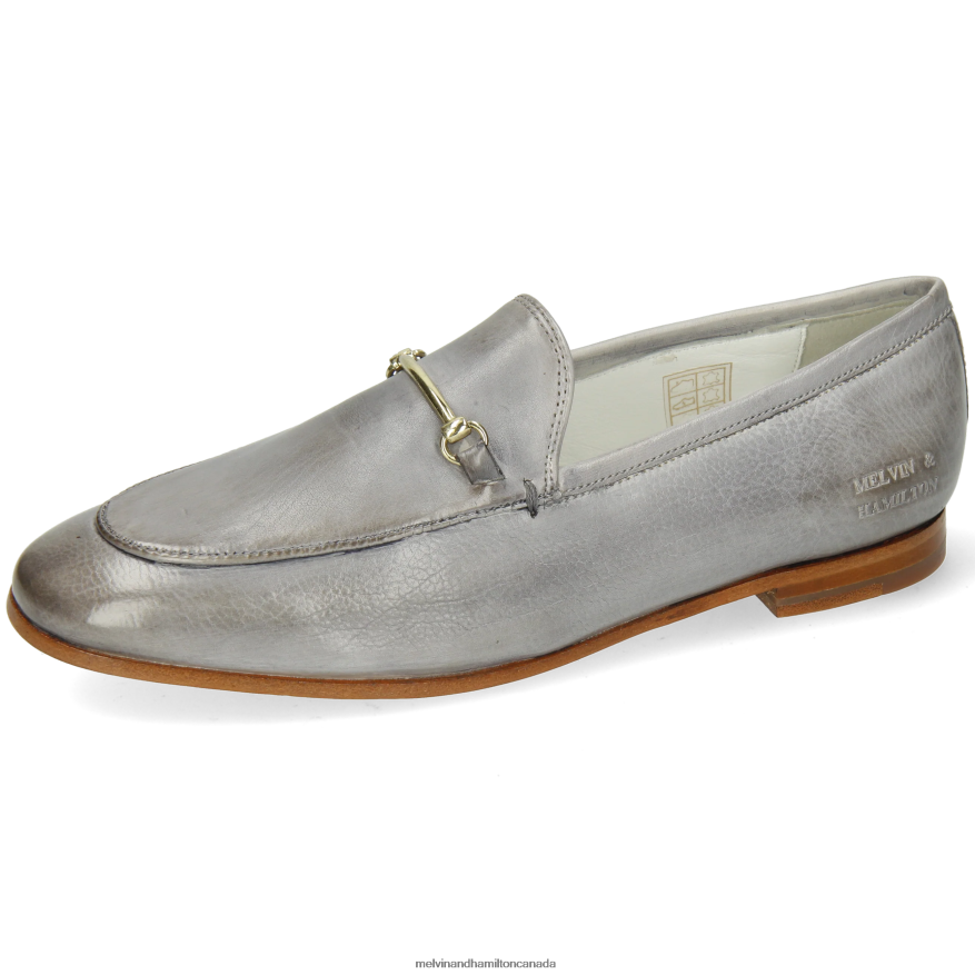 Women Melvin & Hamilton Grey Scarlett 22 Loafers P4V68P1416 Women Melvin & Hamilton Grey Scarlett 22 Loafers P4V68P1416