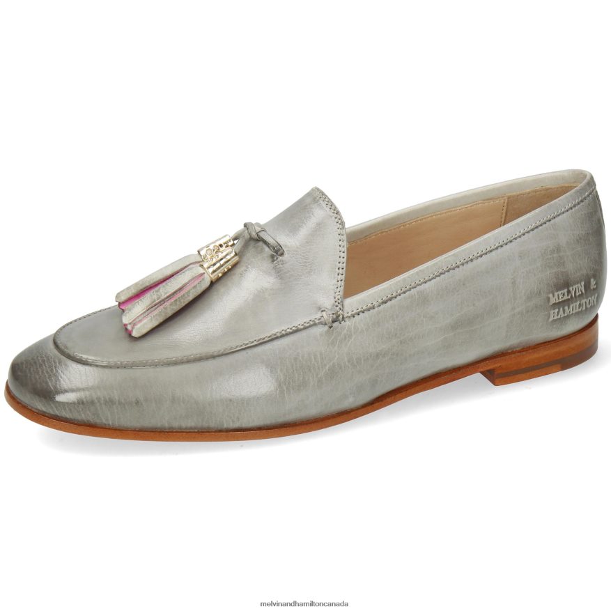 Women Melvin & Hamilton Grey Scarlett 48 Loafers P4V68P1456 Women Melvin & Hamilton Grey Scarlett 48 Loafers P4V68P1456