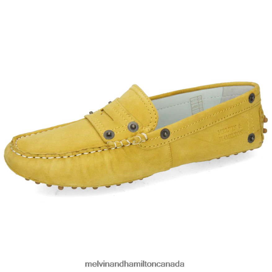 Women Melvin & Hamilton Yellow Caroline 1 Loafers P4V68P1453 Women Melvin & Hamilton Yellow Caroline 1 Loafers P4V68P1453